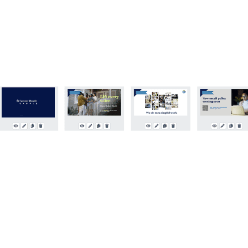 digital signage content